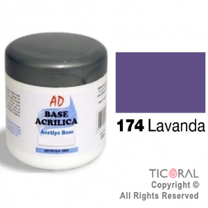 BASE ACRILICA AD 174 LAVANDA 200ML X 3 UNIDADES